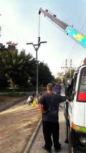 پایان اجرای پروژه روشنایی معابر اصلی شهر اندیشه با چراغ‌های LED