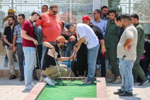 میزبانی خوب شهرداری فردوسیه از مسابقات مینی گلف هنرمندان