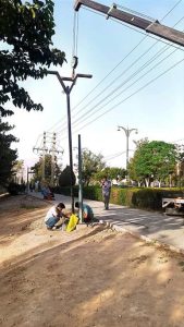 پایان اجرای پروژه روشنایی معابر اصلی شهر اندیشه با چراغ‌های LED