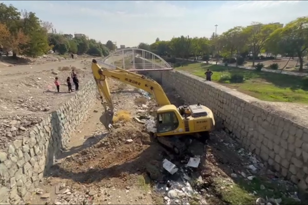 آغاز عملیات ساماندهی رودخانه شادچای صباشهر