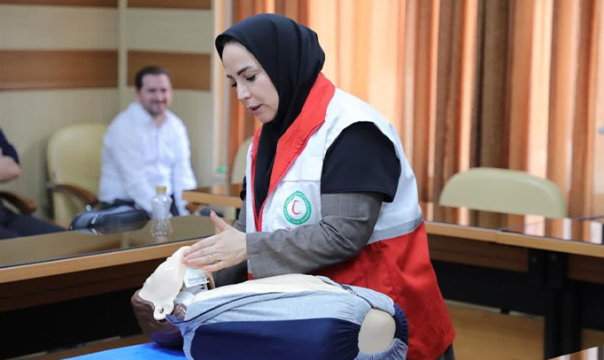آموزش کمک‌های اولیه در شهرداری اندیشه