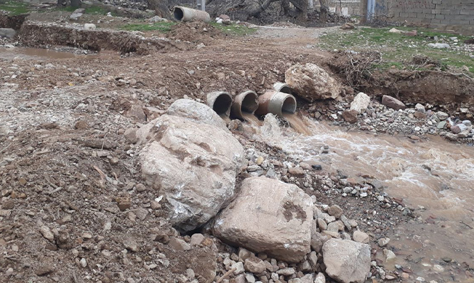 اصلاح مسیر رودخانه سیاب باغستان در راستای ایمنی و سلامت شهری
