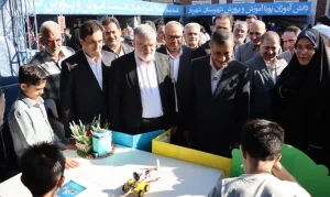 افتتاح مدرسه ۱۲ کلاسه خیرساز در روستای بکه شهرستان شهریار