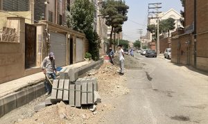 تداوم طرح ساماندهی معابر با اجرای عملیات عمرانی در نقاط مختلف شهر قدس