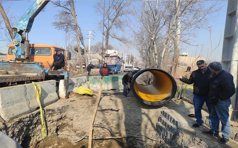 توسعه شبکه فاضلاب غرب تهران