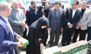 خشت‌گذاری هنرستان فنی و حرفه‌ای ۱۸ کلاسه1