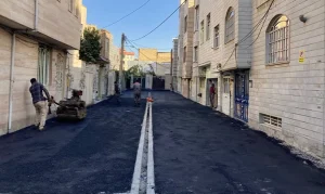 روکش آسفالت معابر شهرقدس