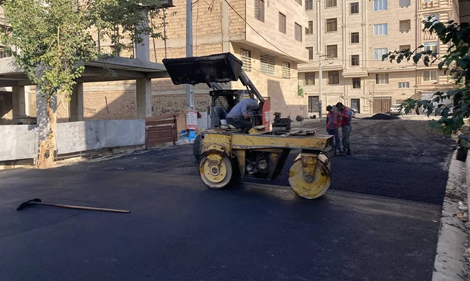 روکش آسفالت معابر شهرقدس