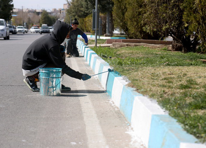 زیباسازی سطح شهر فردوسیه