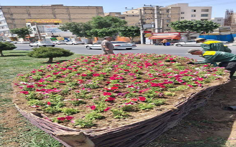 زیباسازی فضای سبز شهرقدس
