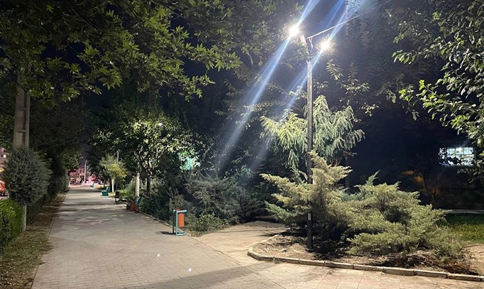 پایان اجرای پروژه روشنایی معابر اصلی شهر اندیشه با چراغ‌های LED