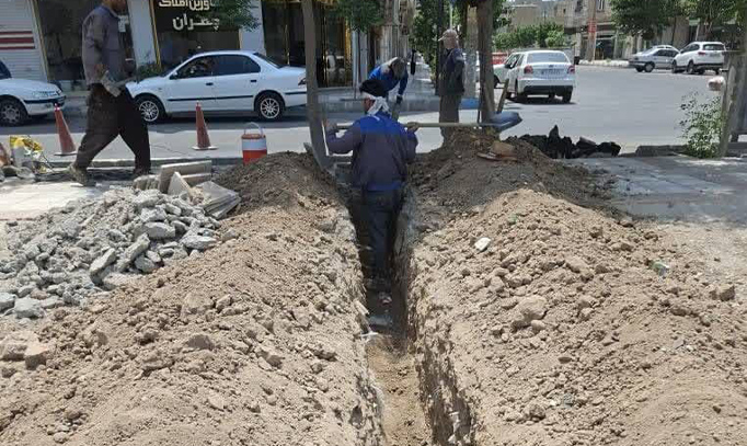 پروژه توسعه شبکه توزیع آب شاهدشهر